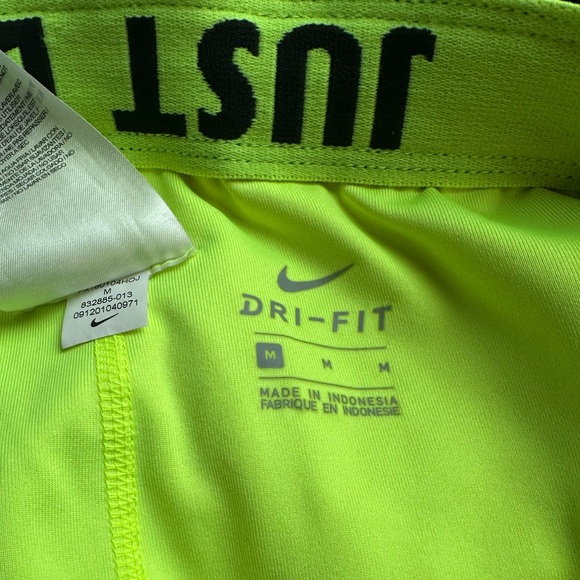 Nike Neon Yellow Dri-FIT Shorts - Picture 2 of 2